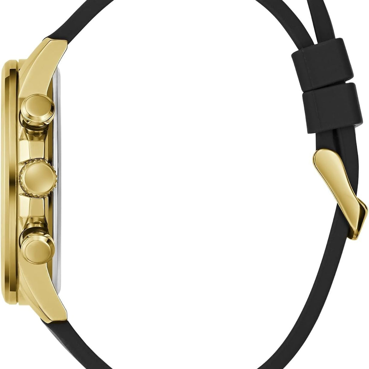 Guess Armbanduhr Herren Walker Multifunktion Gold Schwarz GW0913G2