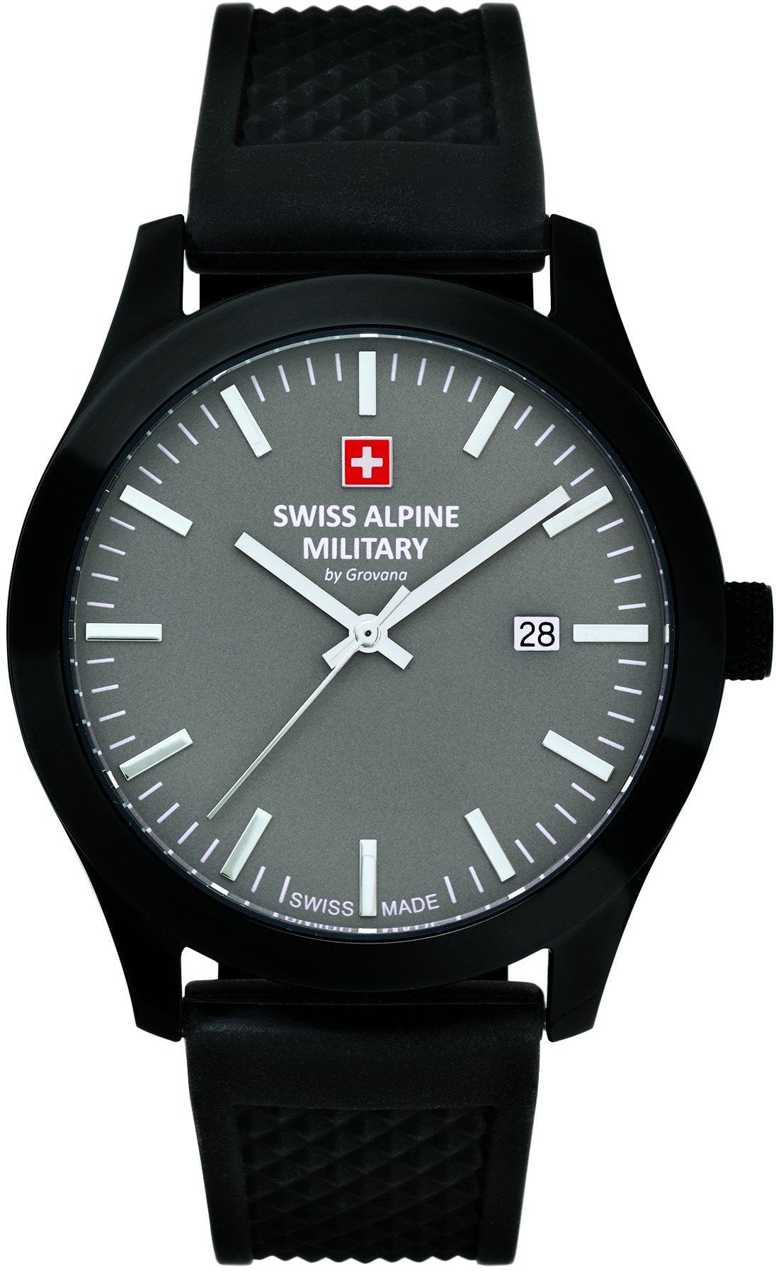 Swiss Alpine Military by Grovana Herren Armbanduhr schwarz 7055-1878SAM