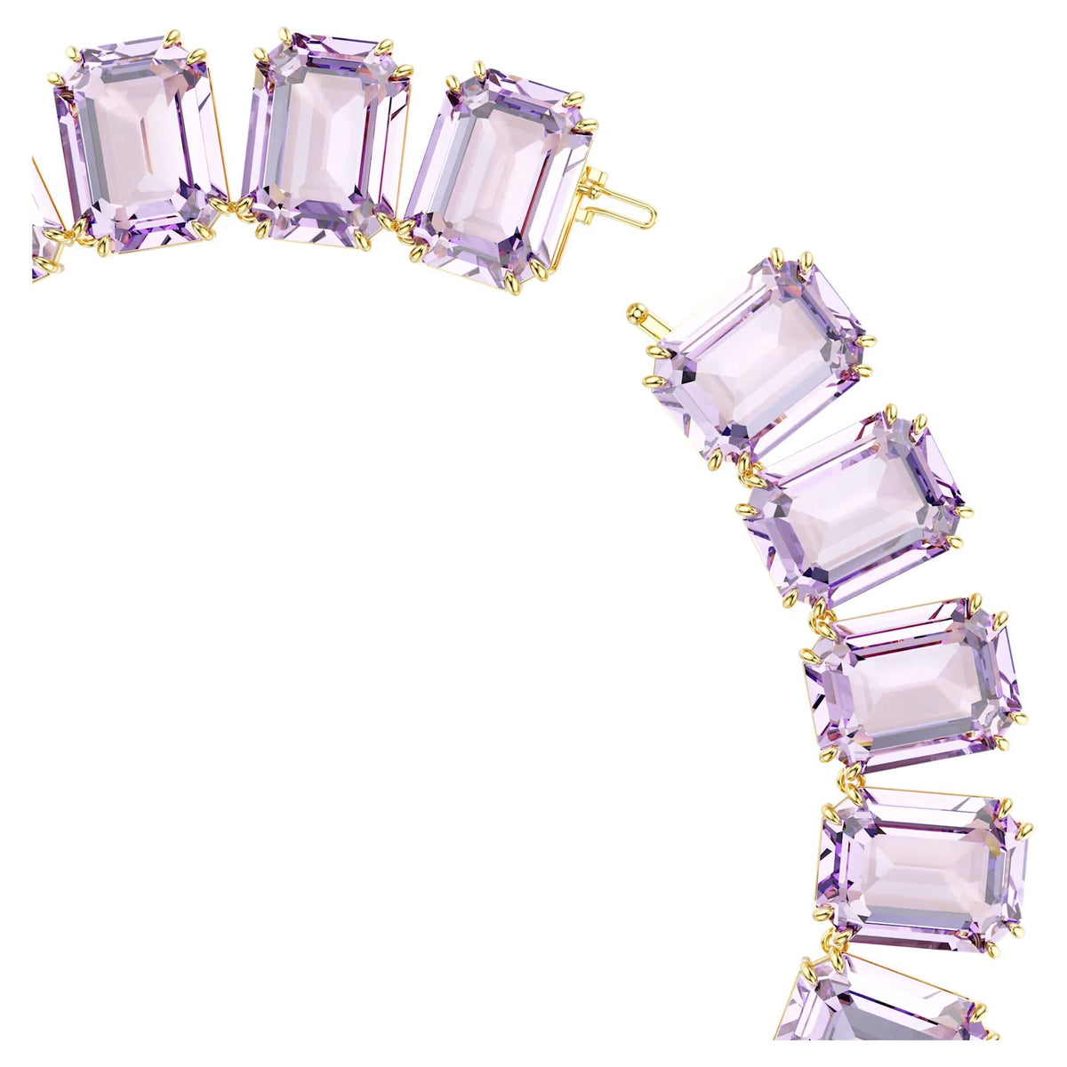 Swarovski Unisex Millenia Tennis-Halskette Violett 5715330