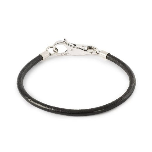 Trollbeads Lederarmband 20cm Schwarz TLEBR-00084