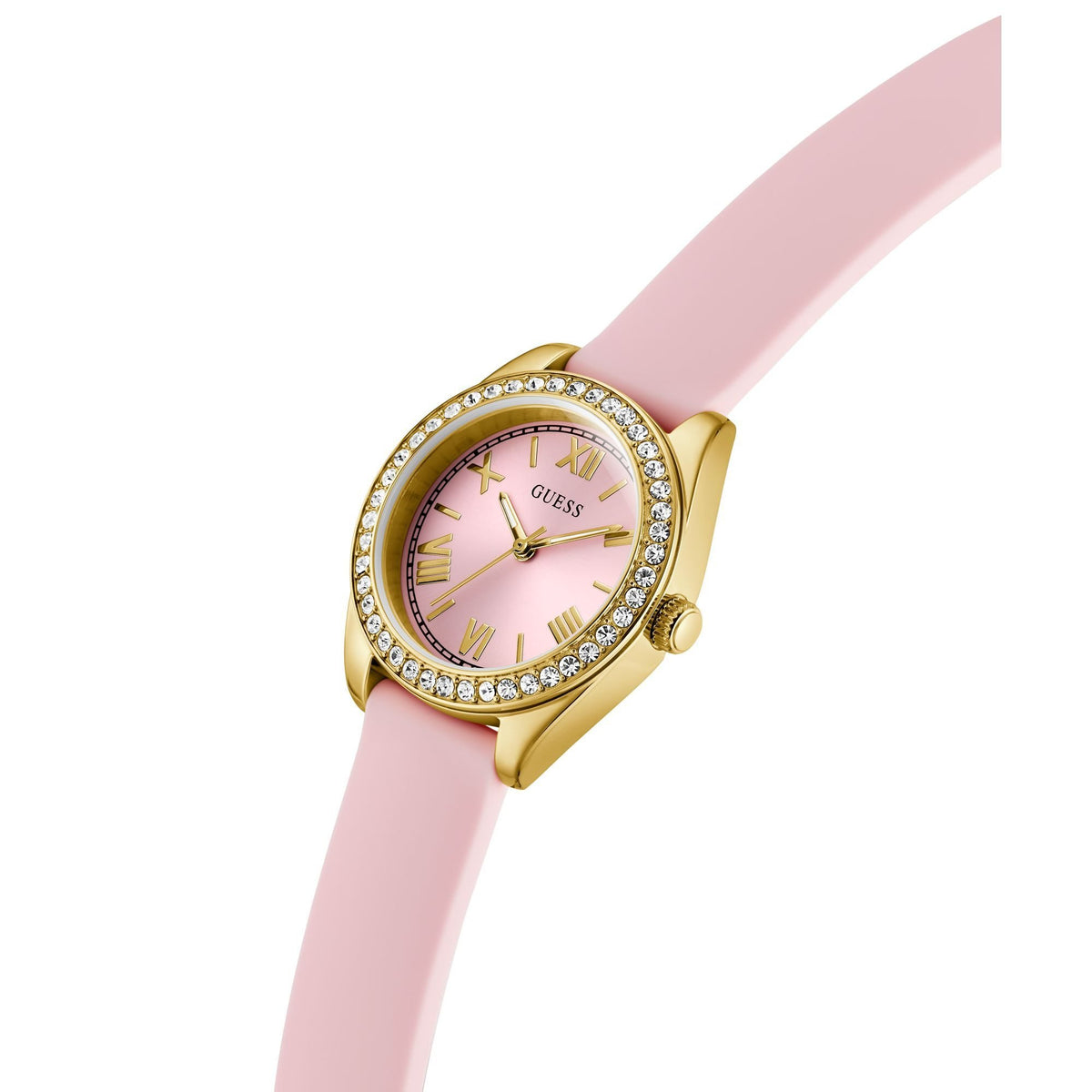 GUESS Armbanduhr Damen Mini Luna Pink Gold GW1000L2