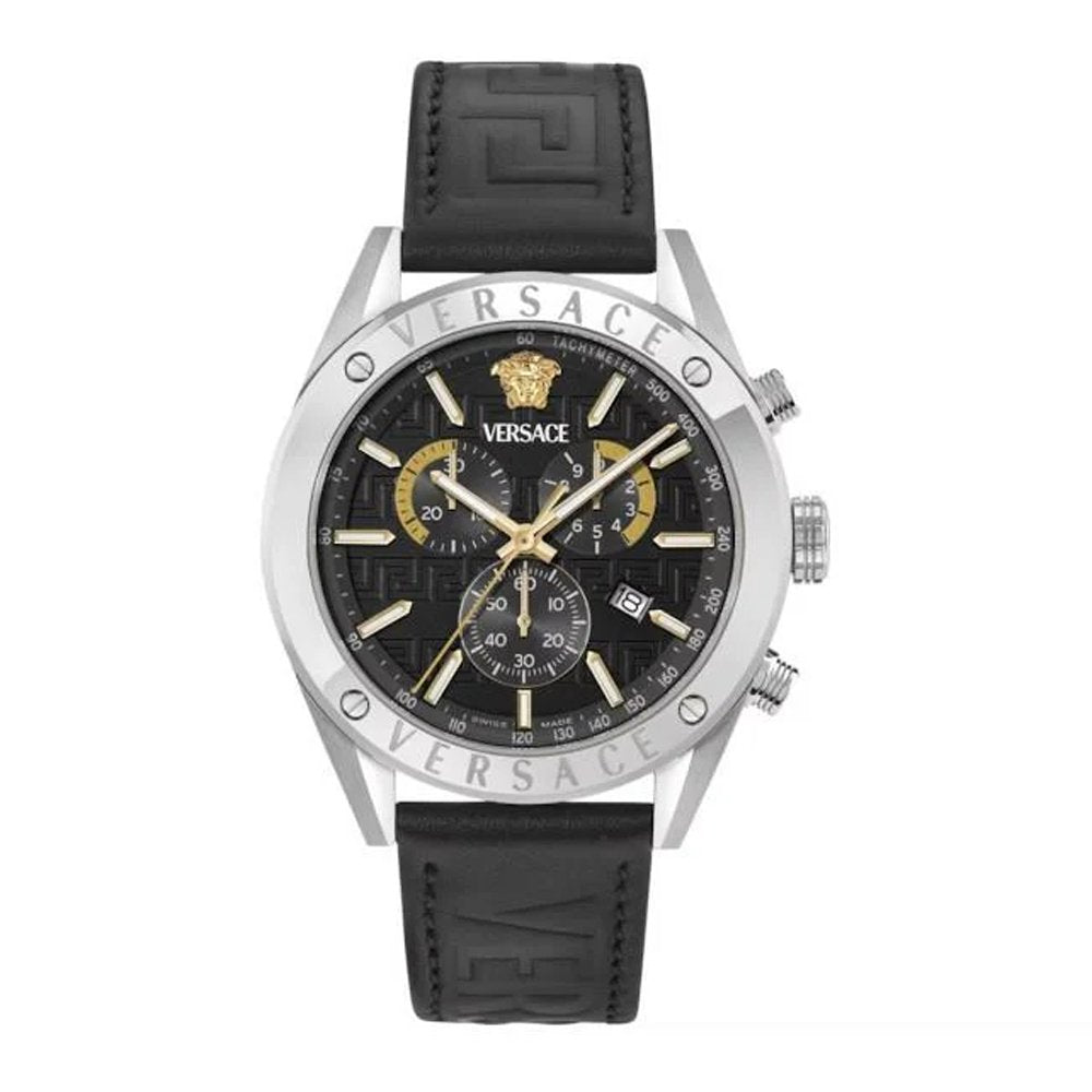 Versace Uhr Herren Chronograph Athletics Chrono Schwarz/Silber VEKJA0225