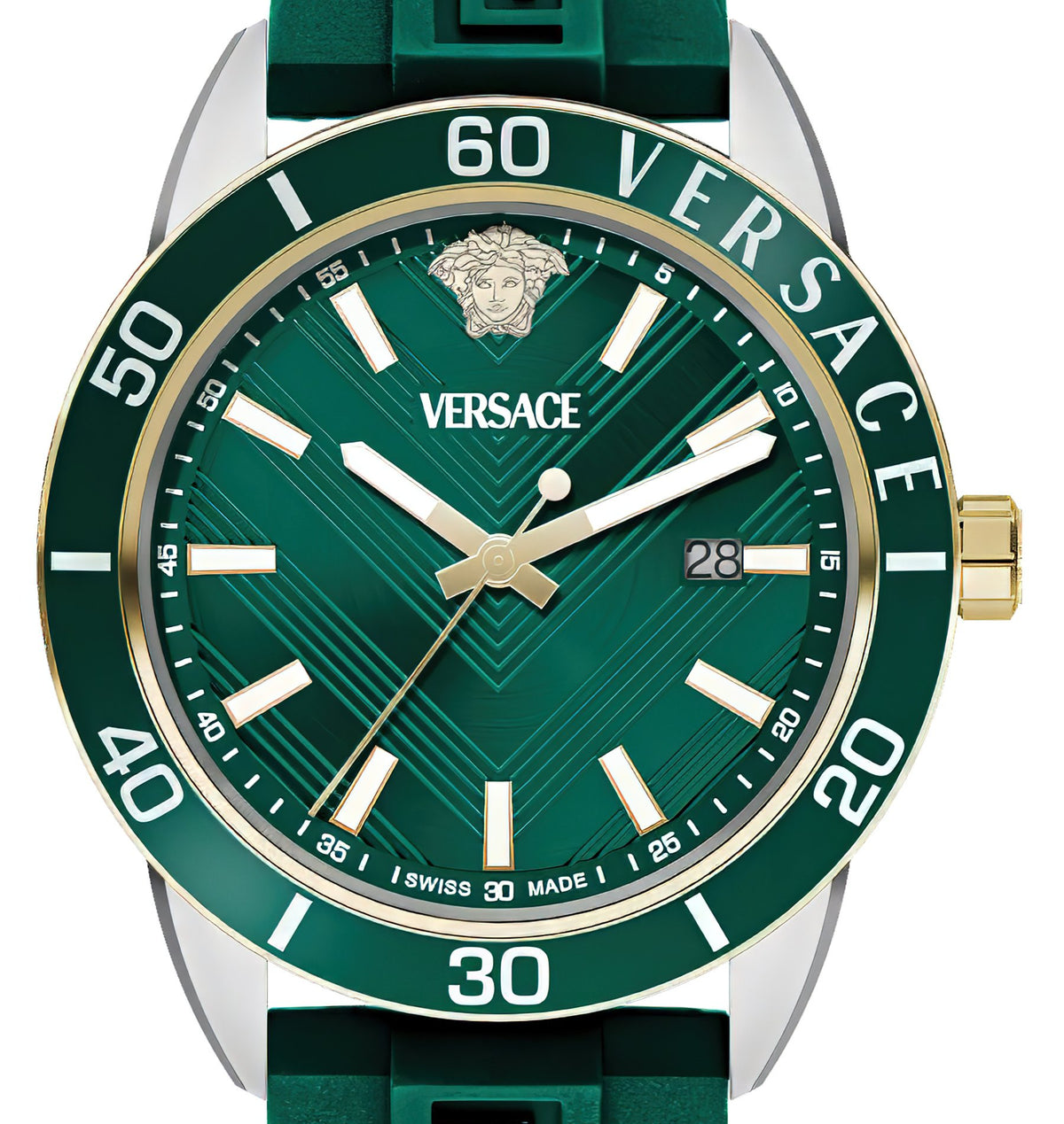 Versace Herren Armbanduhr Greca Urban Grün VEYCA0124