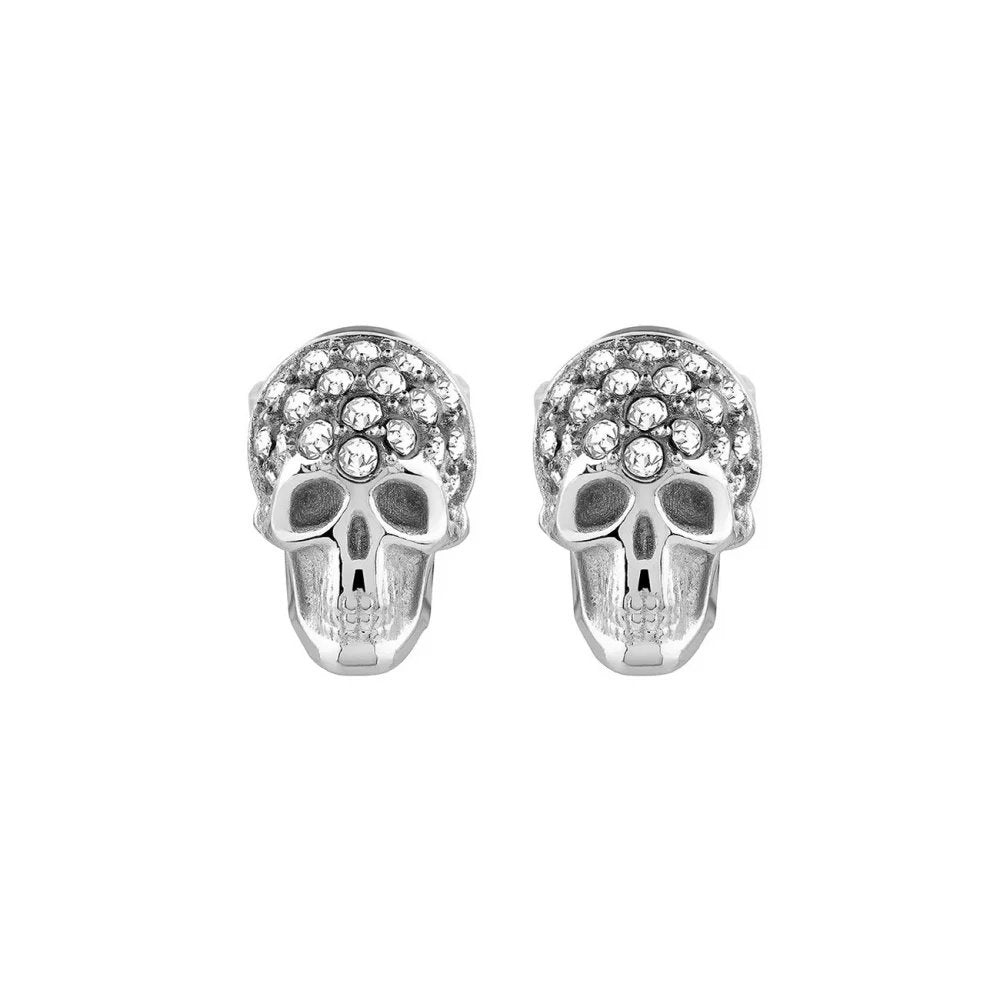 Philipp Plein Unisex Ohrringe Ohrstecker ENIGMA Edelstahl Silber PJOEA16EU