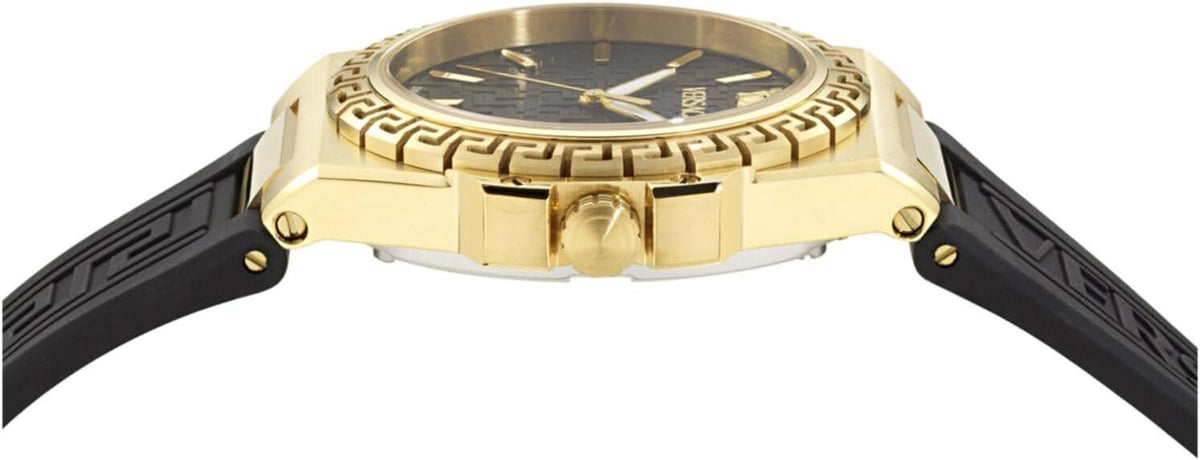 Versace Damen Analog Quarz Armbanduhr Greca Reaction