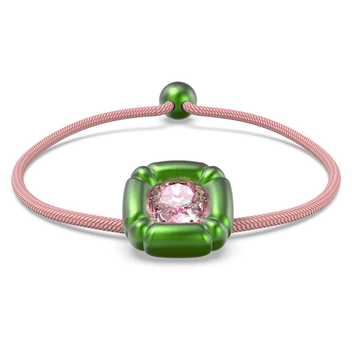 Swarovski Damen Dulcis Armband Kissenschliff, Grün-Pink 5613643
