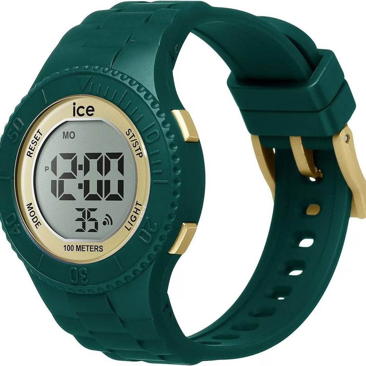 Ice-Watch Digitaluhr Damen ICE digit Verdigris Gold Small grün gold 021619