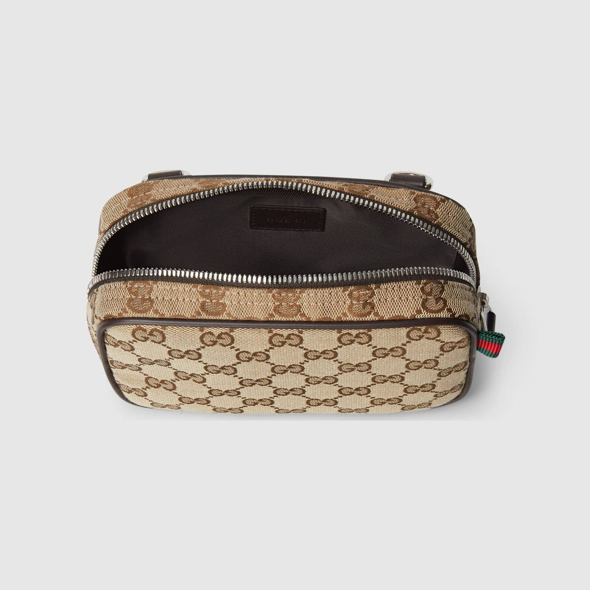 Gucci Herren Tasche Small Messenger Bag GG Monogramm Beige Braun 834268FAEON9750