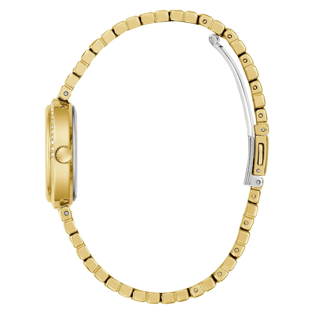 Guess Analog Armbanduhr Damen Clara Gold GW0930L4