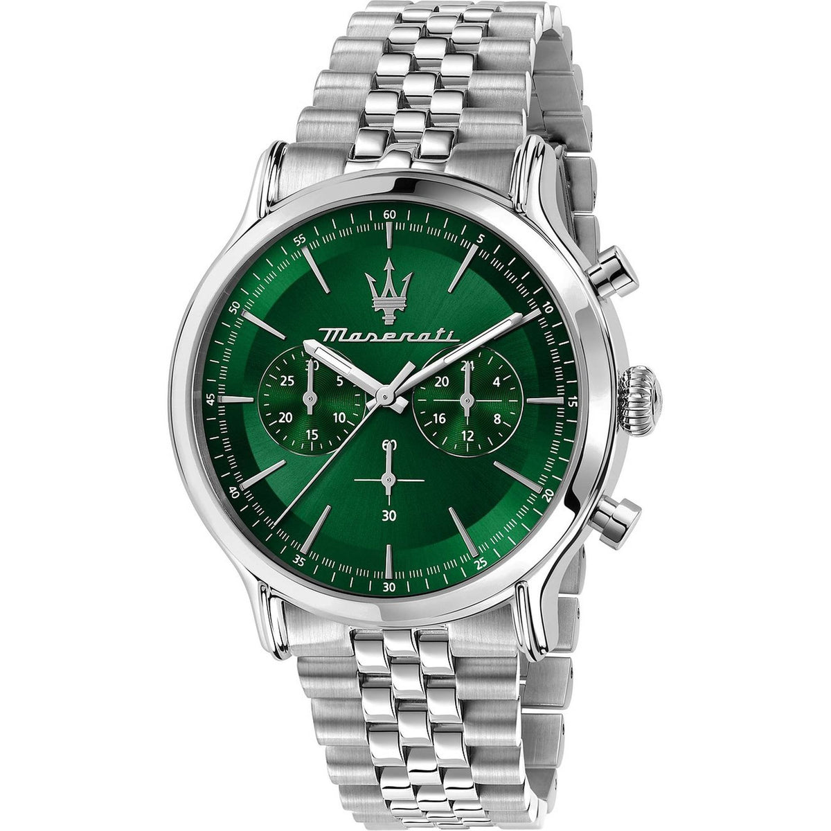 Maserati Chronograph Epoca Herren Uhr Silber Grün R8873618033