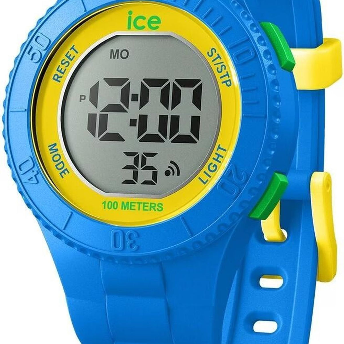 Ice-Watch Digitaluhr Damen ICE digit Blue yellow green Small blau gelb grün 021615