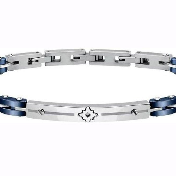 SECTOR Herren Armband CERAMIC BR. BLU CERAMIC & WIND ROSE 22CM