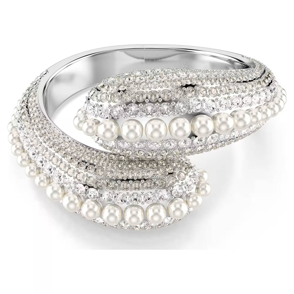 SWAROVSKI Armband Damen Sublima Armreif Kristallperle Weiß Rhodiniert 5700925