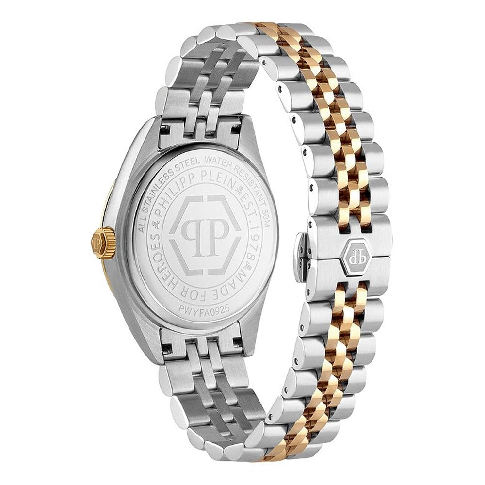 Philipp Plein Damenuhr Date Superlative Bicolor Grün PWYFA0926