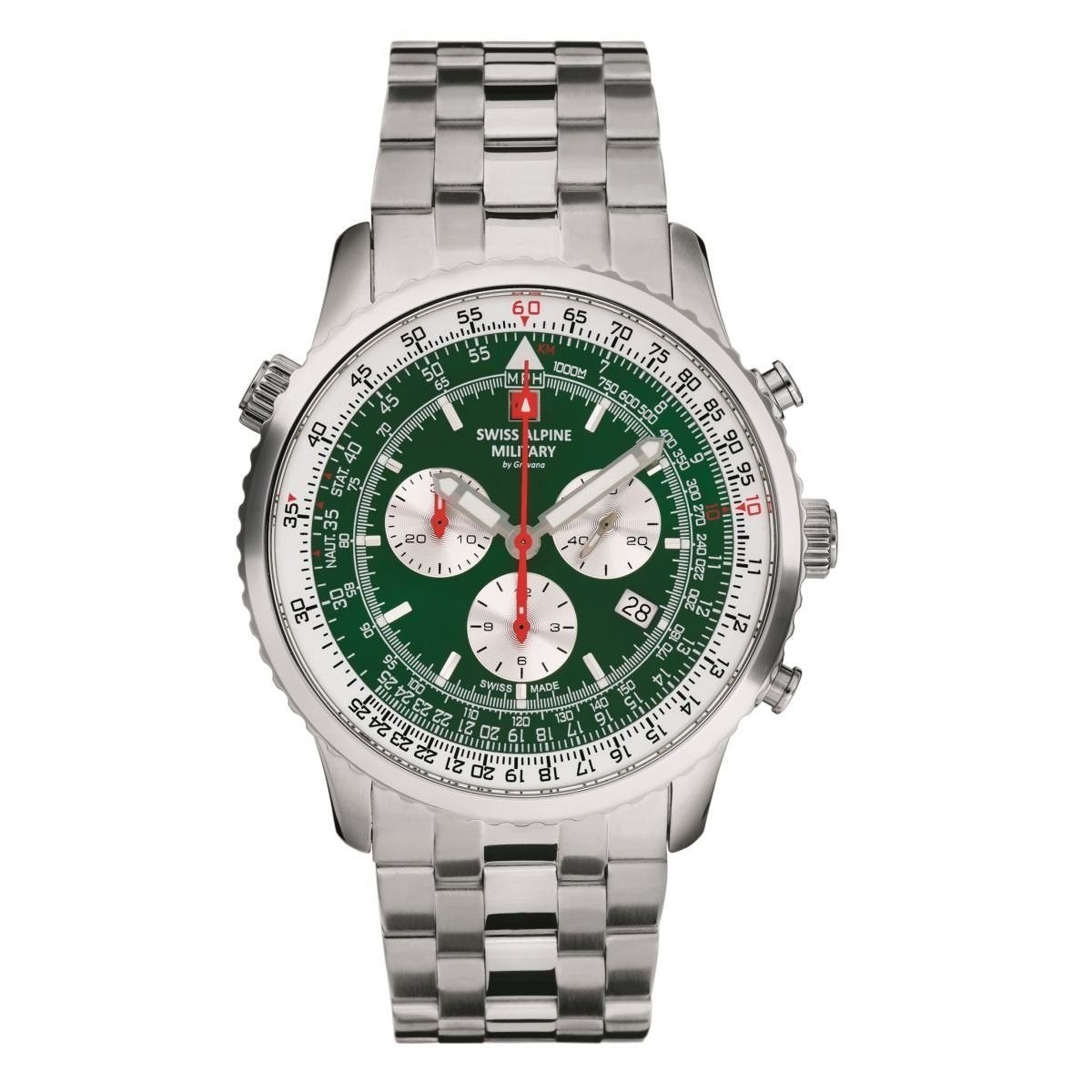 Swiss Alpine Military Herren Armbanduhr Chronograph 7078.9134