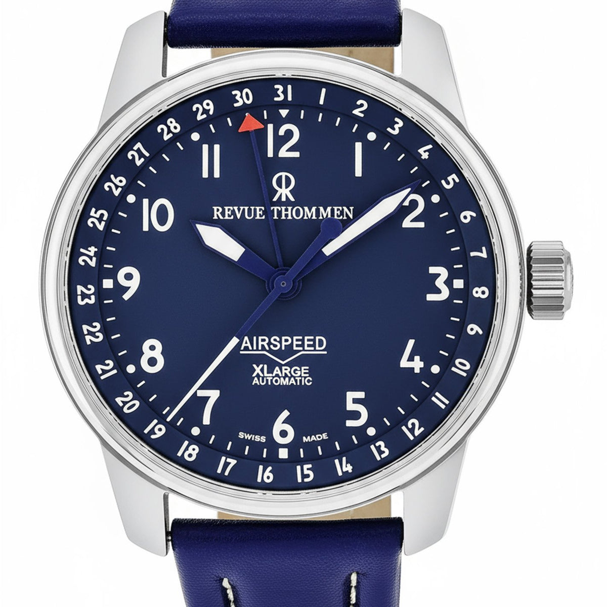 Revue Thommen Herrenuhr Airspeed XL 16050.2535 Blau