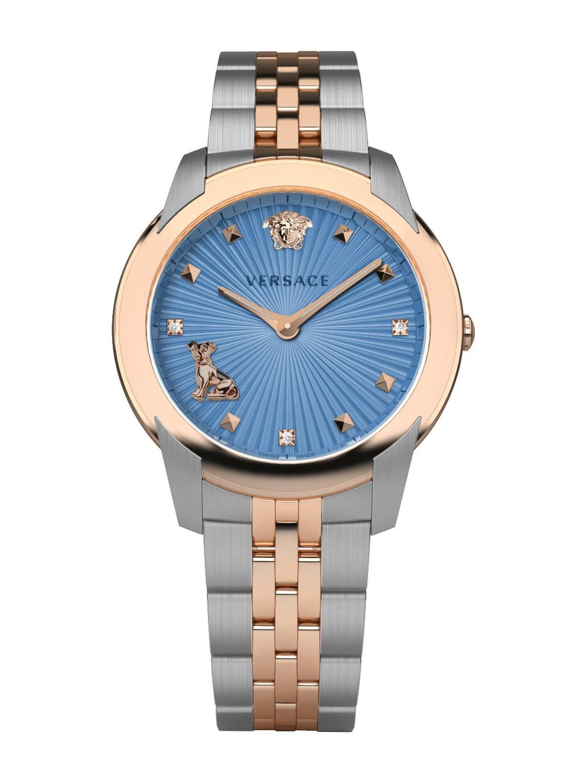 Versace Damen Armbanduhr Audrey 38 mm Armband Edelstahl VELR00919