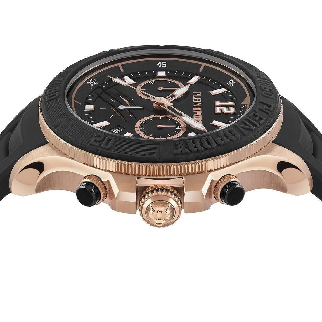 Plein Sport Herren Chronograph Warrior Tech PS6BA0624 Edelstahl 47,5 mm Schwarz