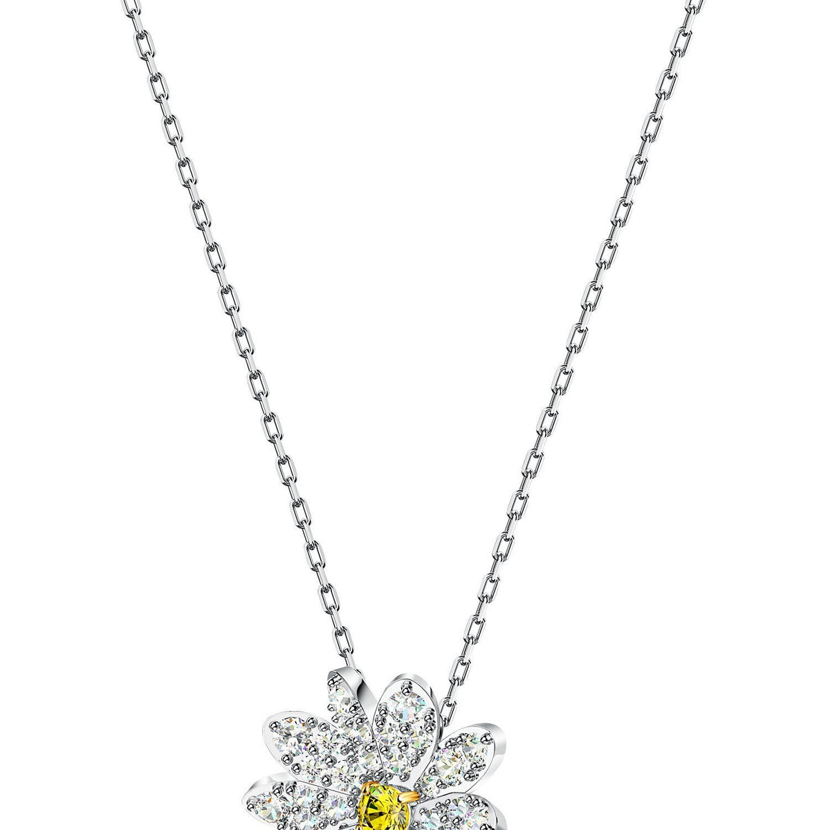 Swarovski Kette mit Anhänger 5512662/5538076 Eternal Flower, gelb,