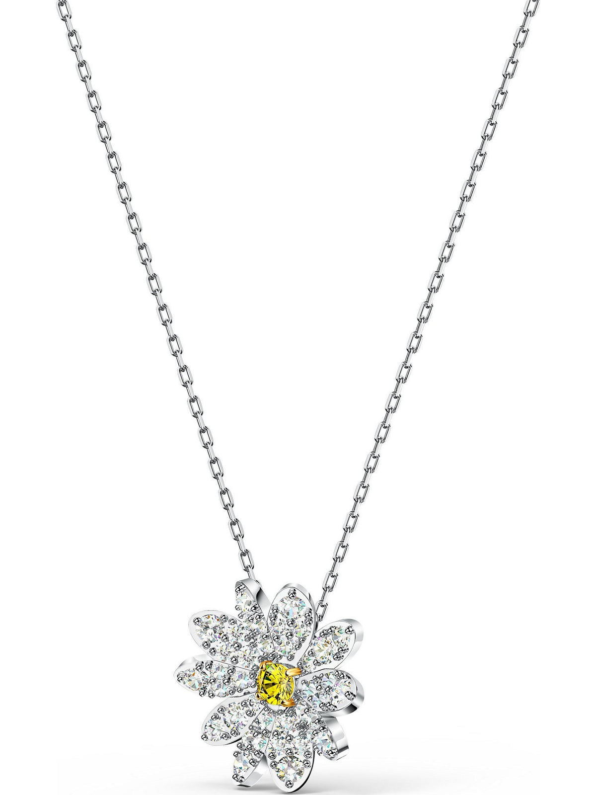 Swarovski Kette mit Anhänger 5512662/5538076 Eternal Flower, gelb,