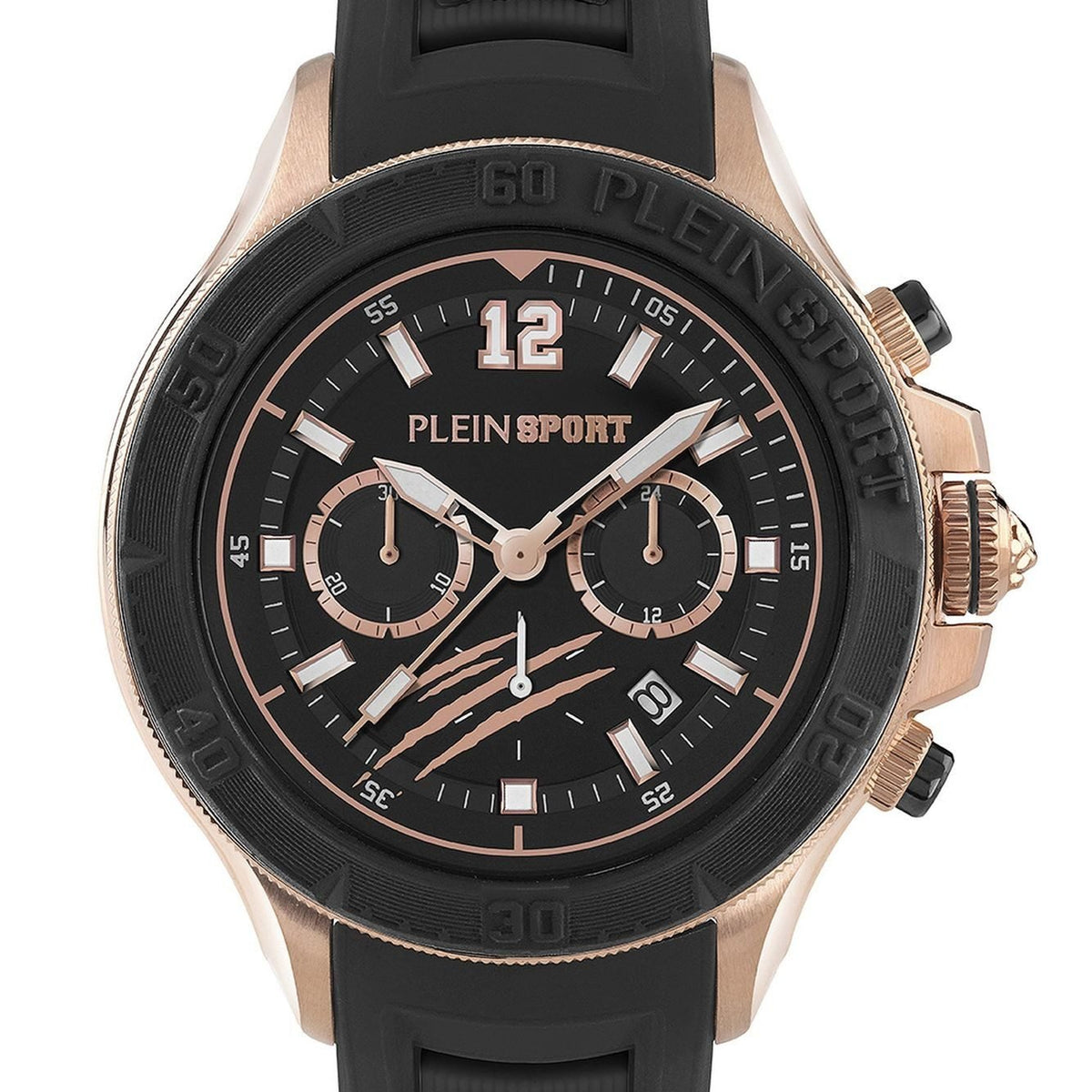 Plein Sport Herren Chronograph Warrior Tech PS6BA0624 Edelstahl 47,5 mm Schwarz