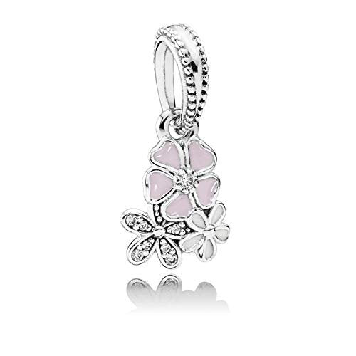 Pandora Damen-Charm Malerische Blüten Anhänger 925 Silber Zirkonia pink-791824ENMX