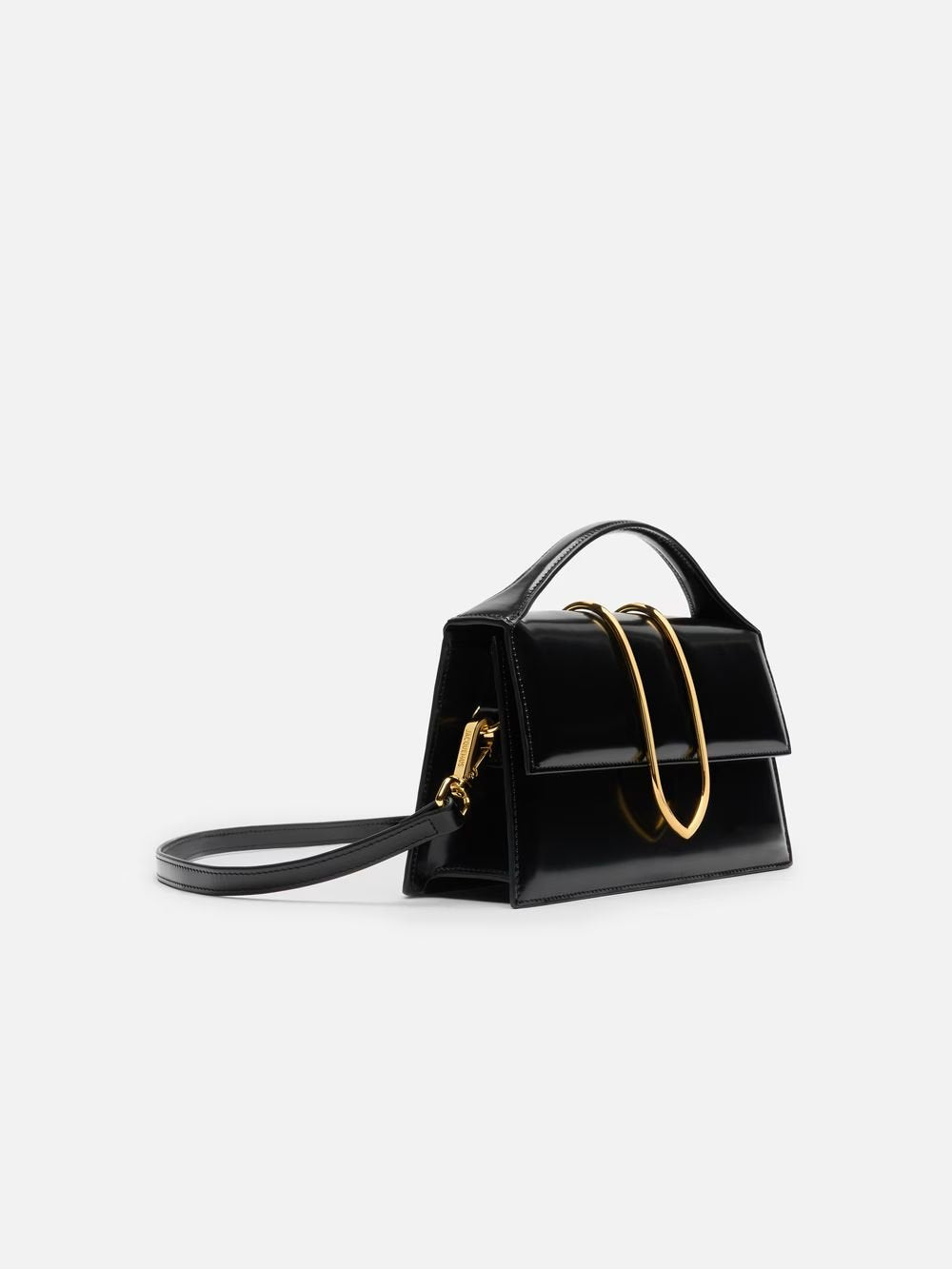 Jacquemus Tasche Unisex Le Grand Bambino Schwarz Gold BAW00406BC18A01990