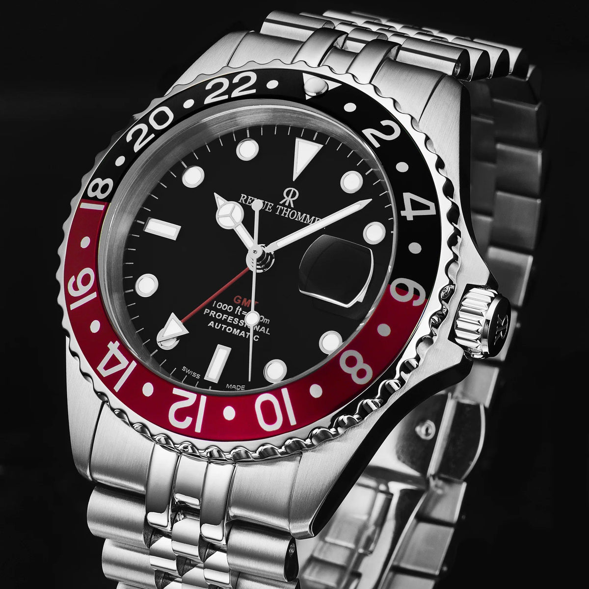Revue Thommen Armbanduhr Taucheruhr Diver Edelstahl Armband 17572.2236