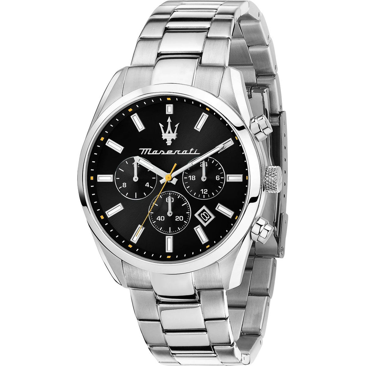 Maserati Herrenuhr Attrazione Silber Schwarz R8853151010
