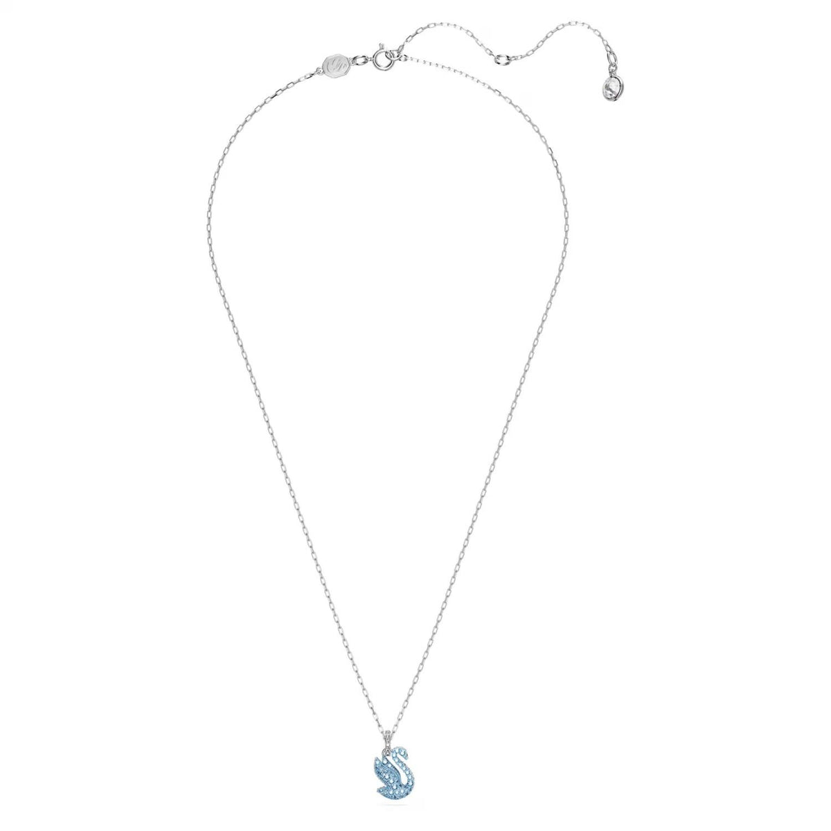 Swarovski Damenschmuck Schwan Anhänger Blau Rhodiniert SWAN 5680422