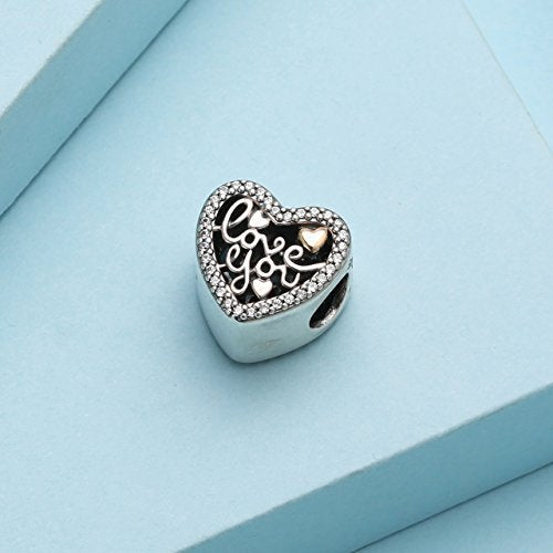Pandora Bead Silber Herz Zirkone Frauen 792037CZ