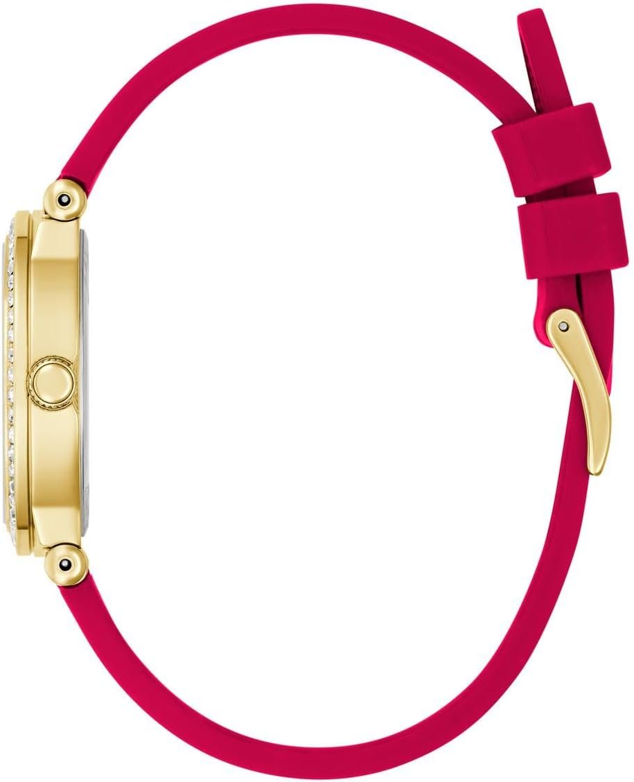 GUESS Analoguhr Damen Ladies Limited Edition Lunar New Year Red Gold Tone Analog Watch Gold Rot GW0937L1