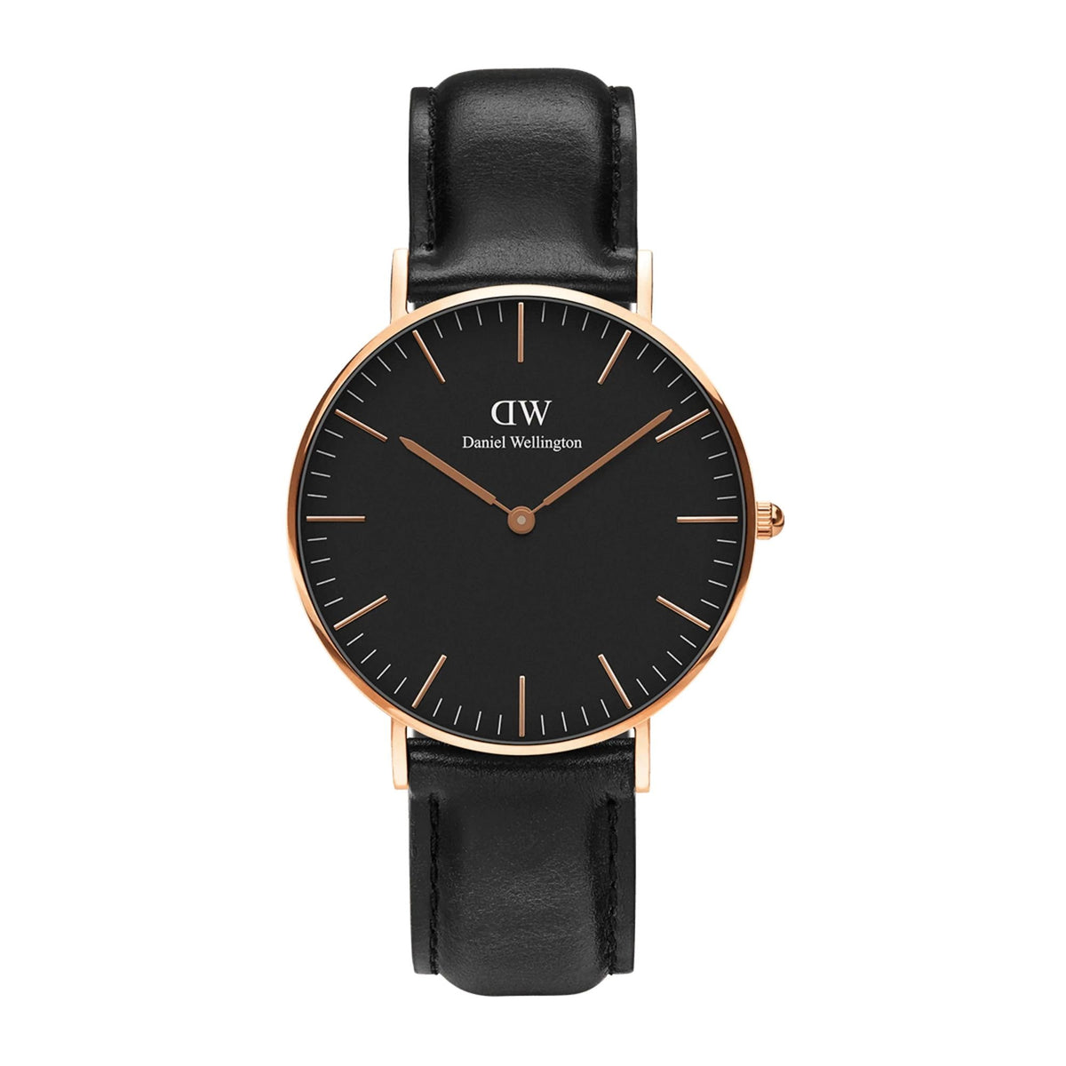 Daniel Wellington Damenuhr Classic Sheffield Black Roségold Schwarz