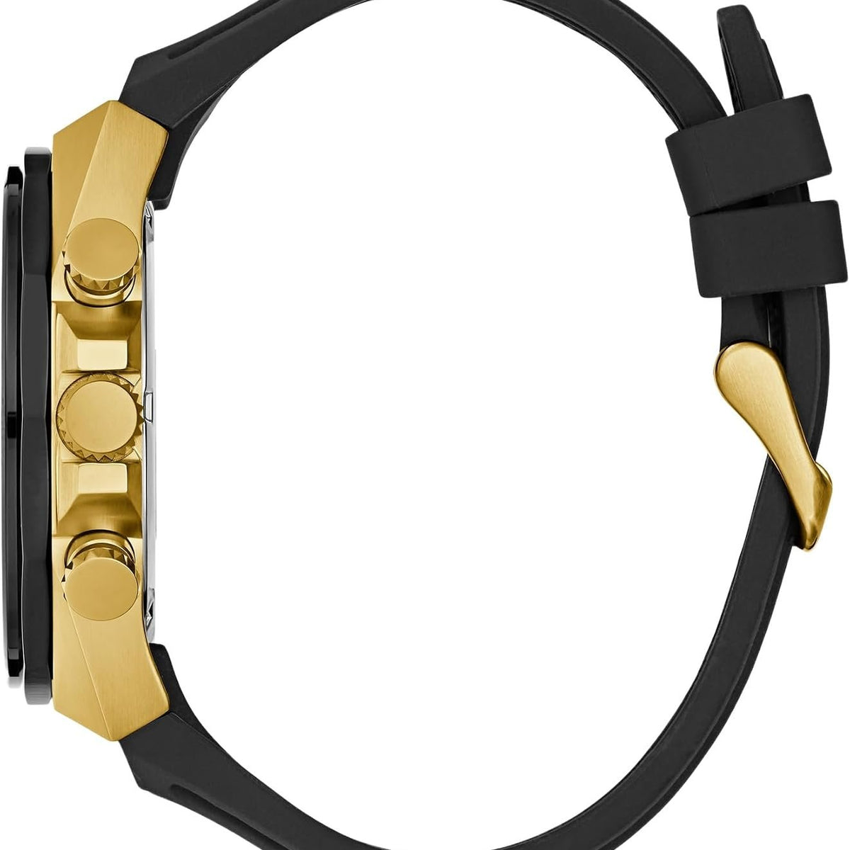 Guess Armbanduhr Herren D1 Multifunktion Bicolor Schwarz Gold GW0902G1