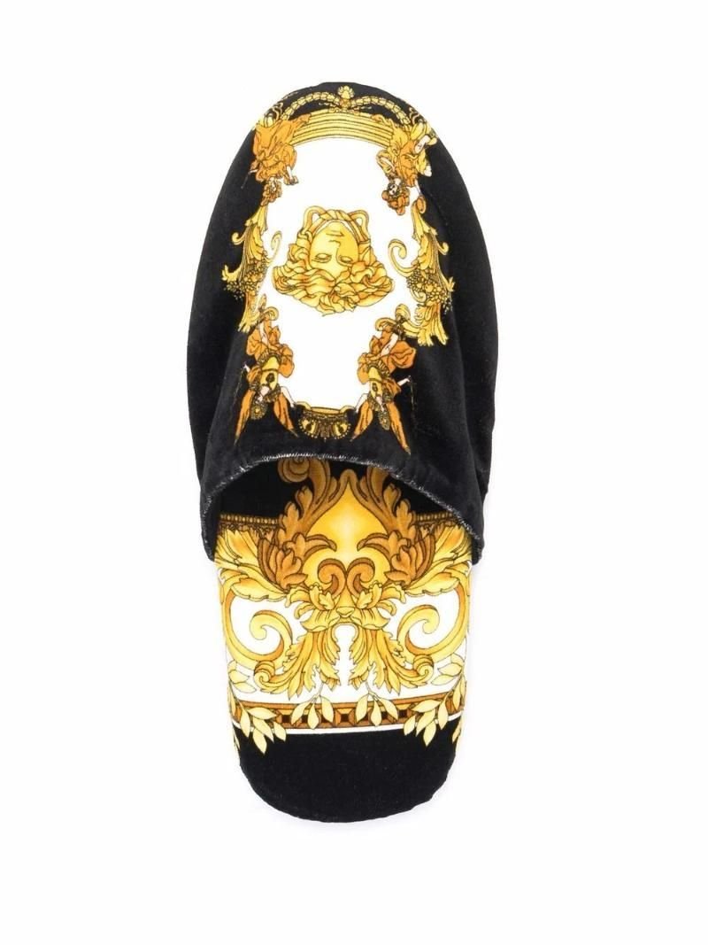 Versace Hausschuhe Medusa Renaissance Print Slippers