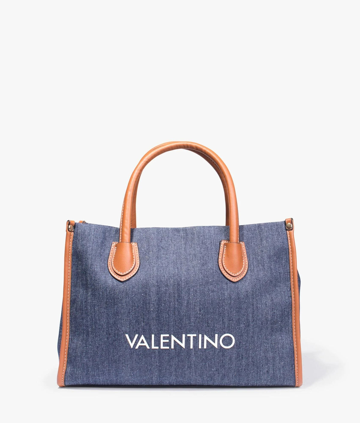 Valentino Bags Shopper Damen Leith Re Denim Cuoio VBS7QH01DR65