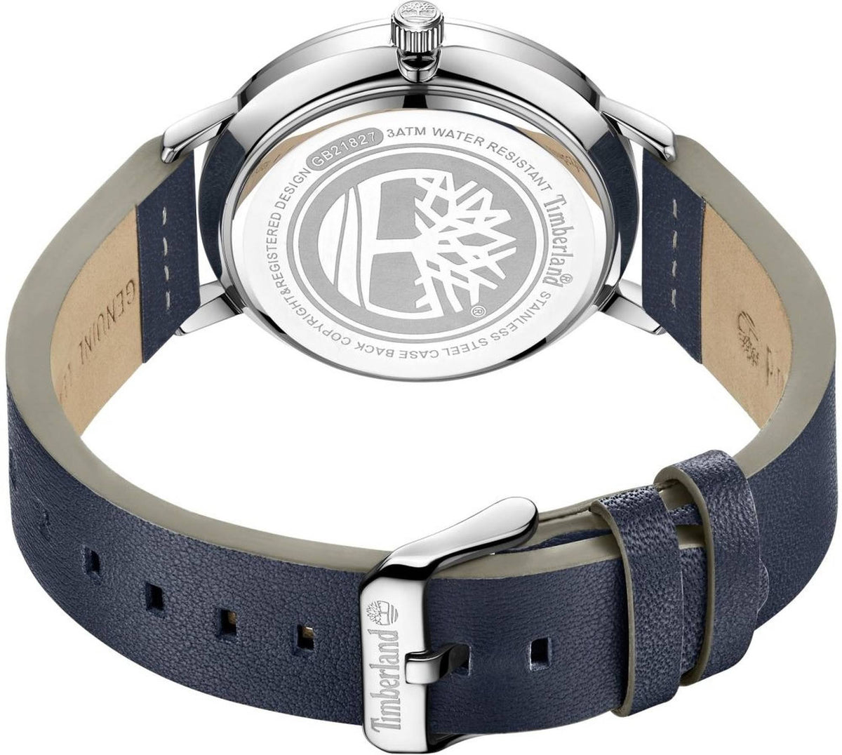 Timberland Analoguhr Herren Saunderstown Silberfarben Beige Blau TDWGB2182702