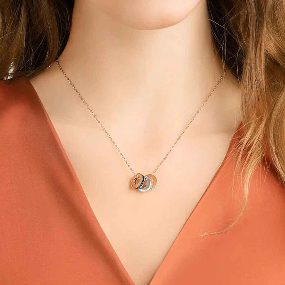 Swarovski Halskette Hint Unisex rosegold 5353666