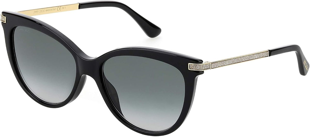Jimmy Choo Axelle/g/s 807/9O BLACK Sunglasses Women Acetate, Standard, 56