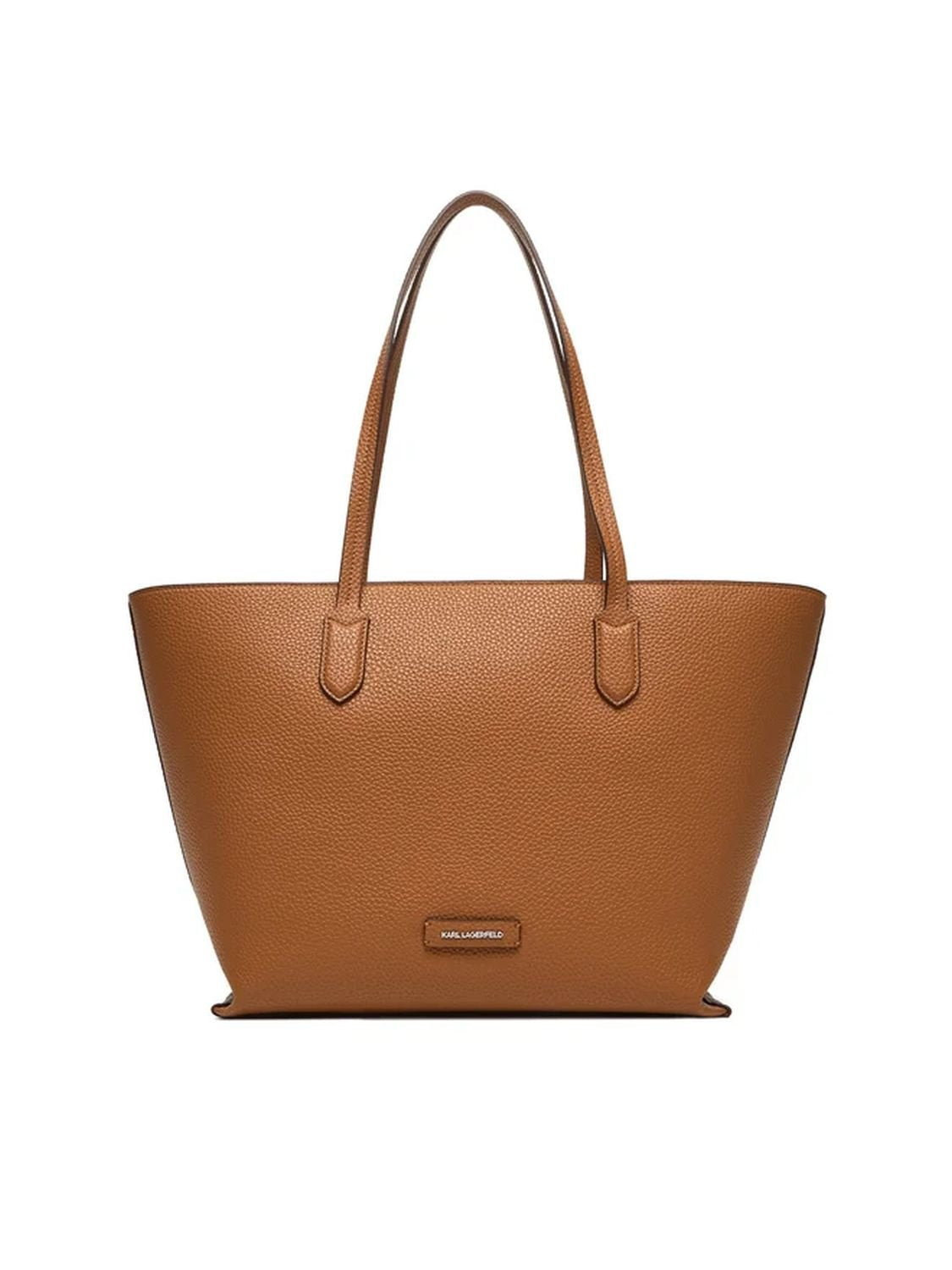 Karl Lagerfeld Shopper Damen Ikon Pebble Tote Dark Tan Braun A4W30002 1UR