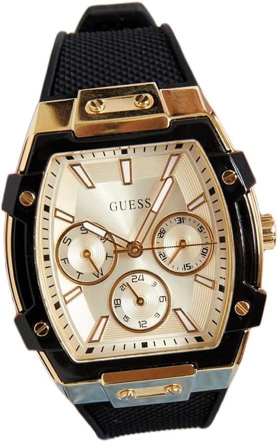 Guess Multifunktionsuhr Damen Ladies Black Gold Tone Multi-function Watch Schwarz Gold GW0945L2