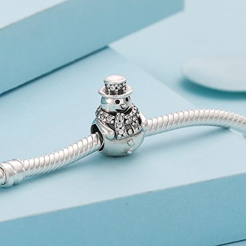 Pandora Perle Charme Silber Frau 792001CZ Schneemann
