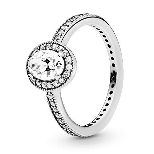 Pandora Damen-Solitärring 925 Sterlingsilber mit '- Ringgröße 54 (17.2) 191017CZ-54