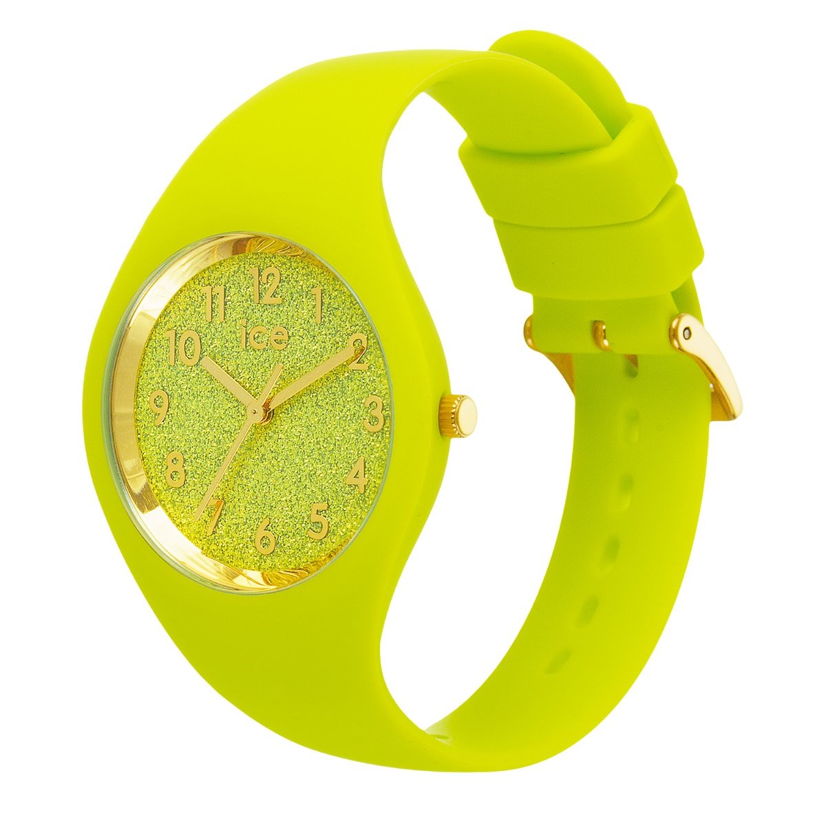 Ice-Watch Armbanduhr ICE glitter - Neon lime - Small - 3H 021225
