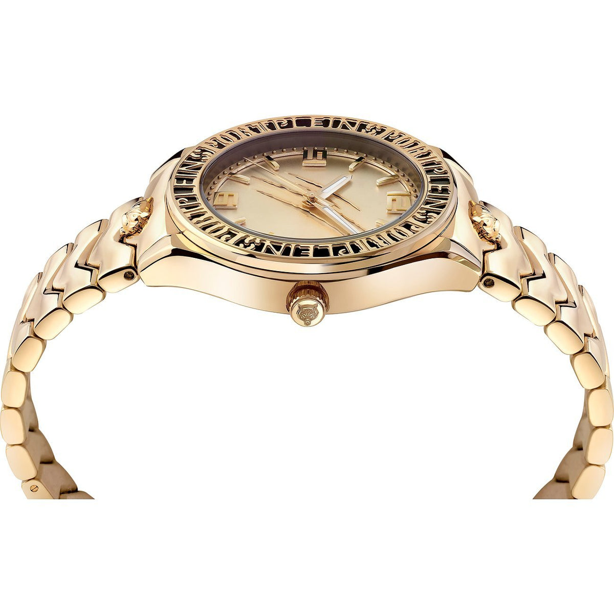Plein Sport Damen Chronograph Eclipse PSJEA0524 Edelstahl IP Gold 36 mm