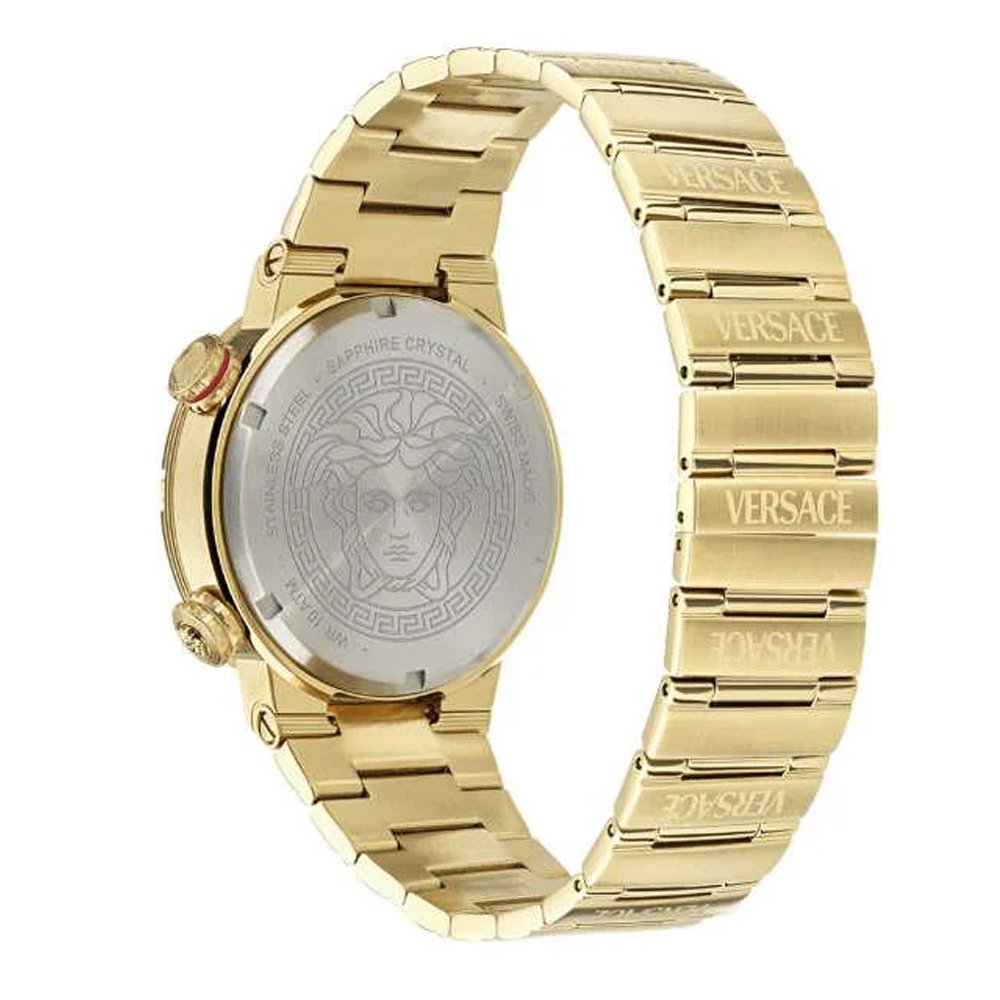 Versace Armbanduhr Herren Greca Logo Diver Gold/Schwarz VE8G00624
