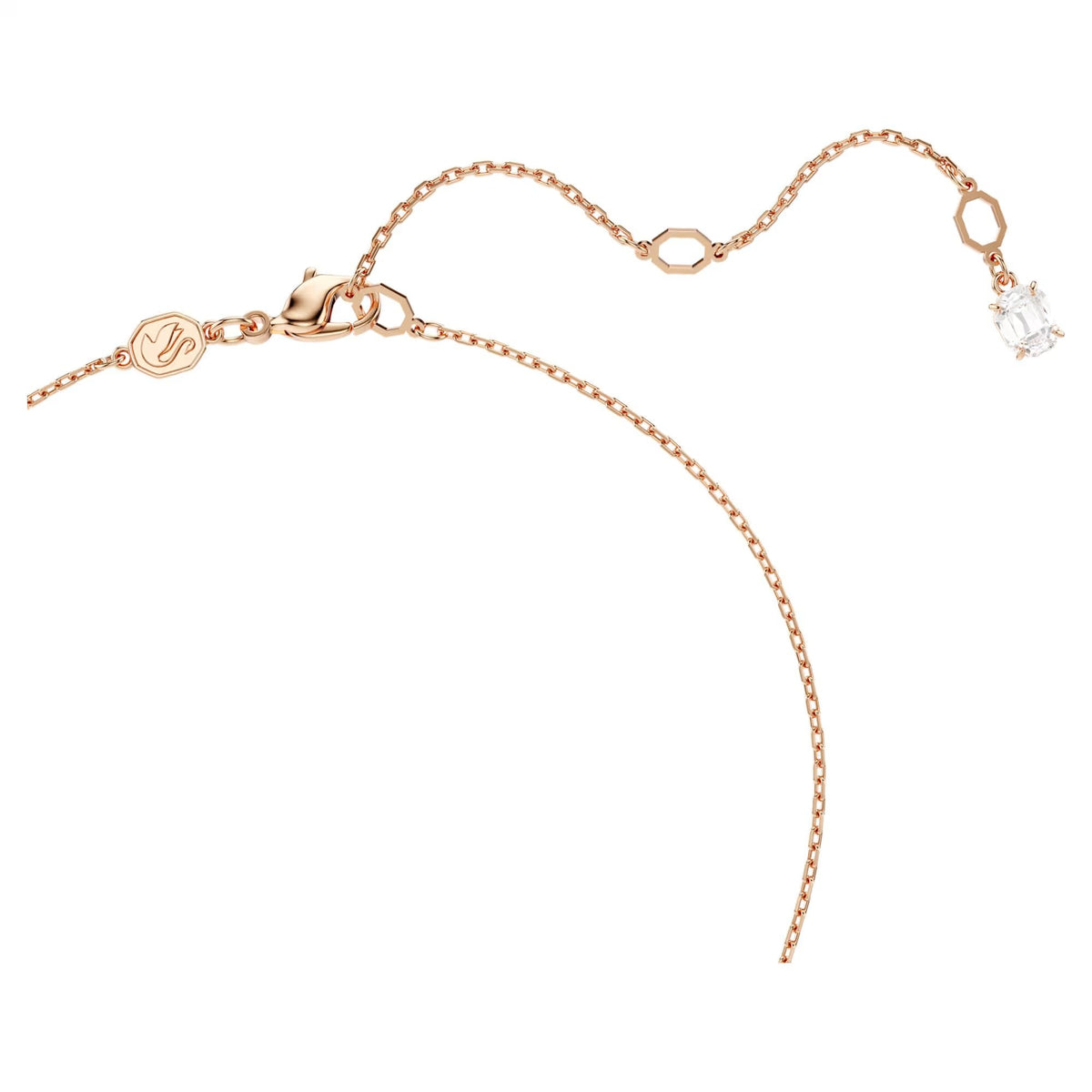 Swarovski Halskette Damen Hyperbola Pendant 3 Row weiß roségold 5701494