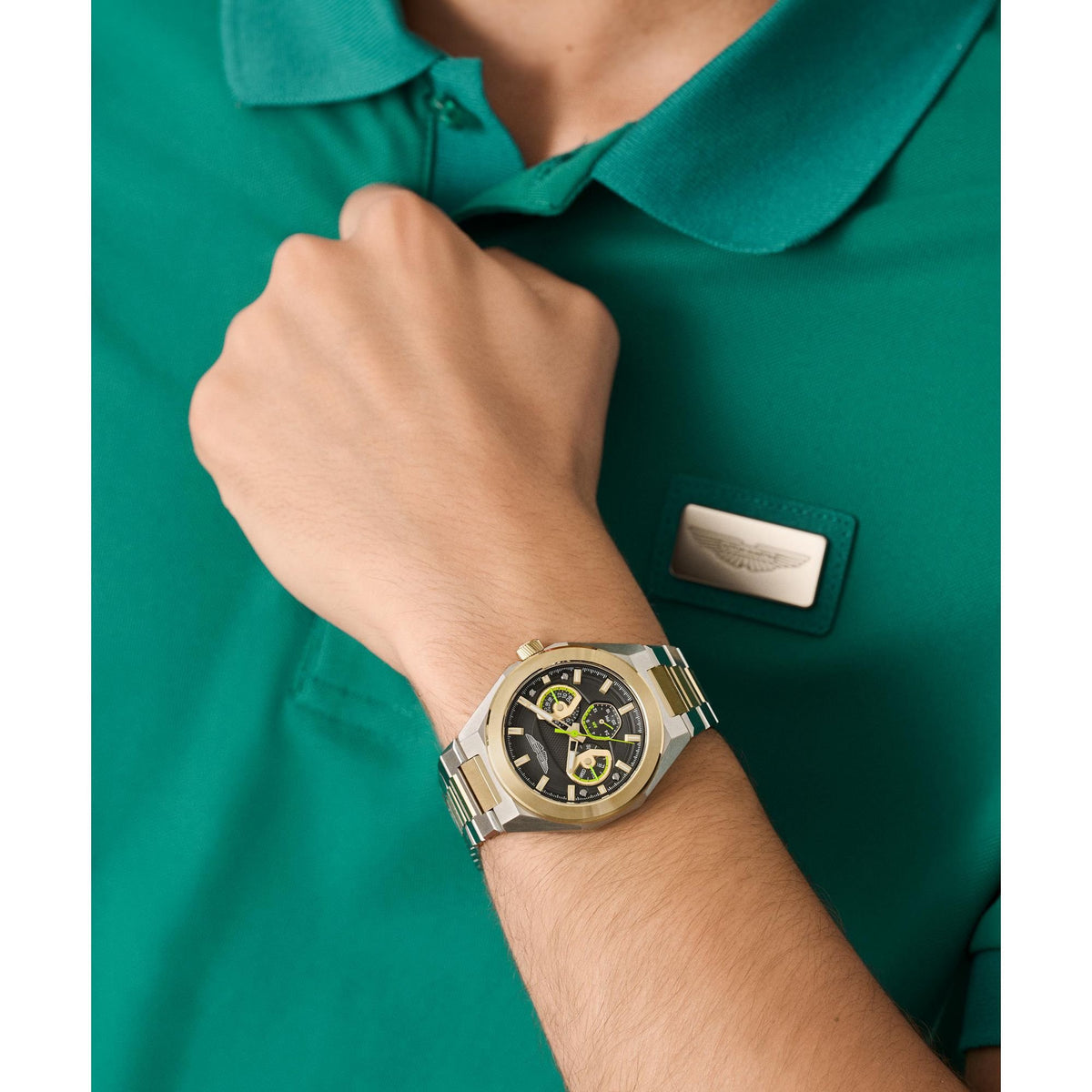 Aston Martin AML Thrill MTRI1F504 Herren Armbanduhr Edelstahl 42 mm