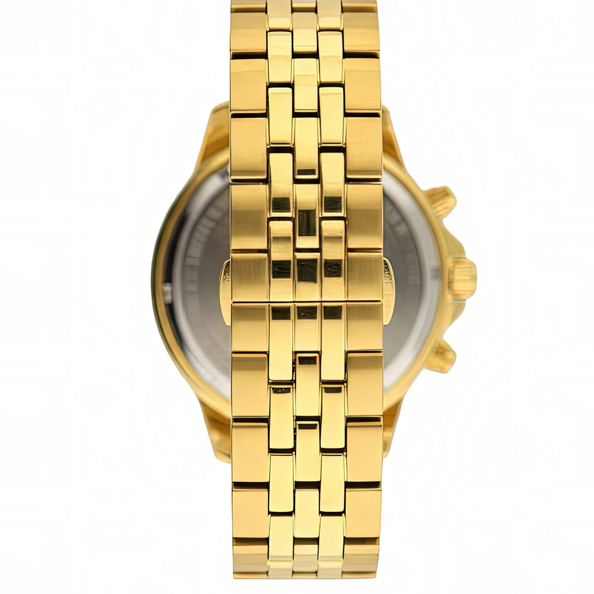 Versace Herren Chronograph Signature Gold Stahl Grün Zifferblatt 44mm VEV600619