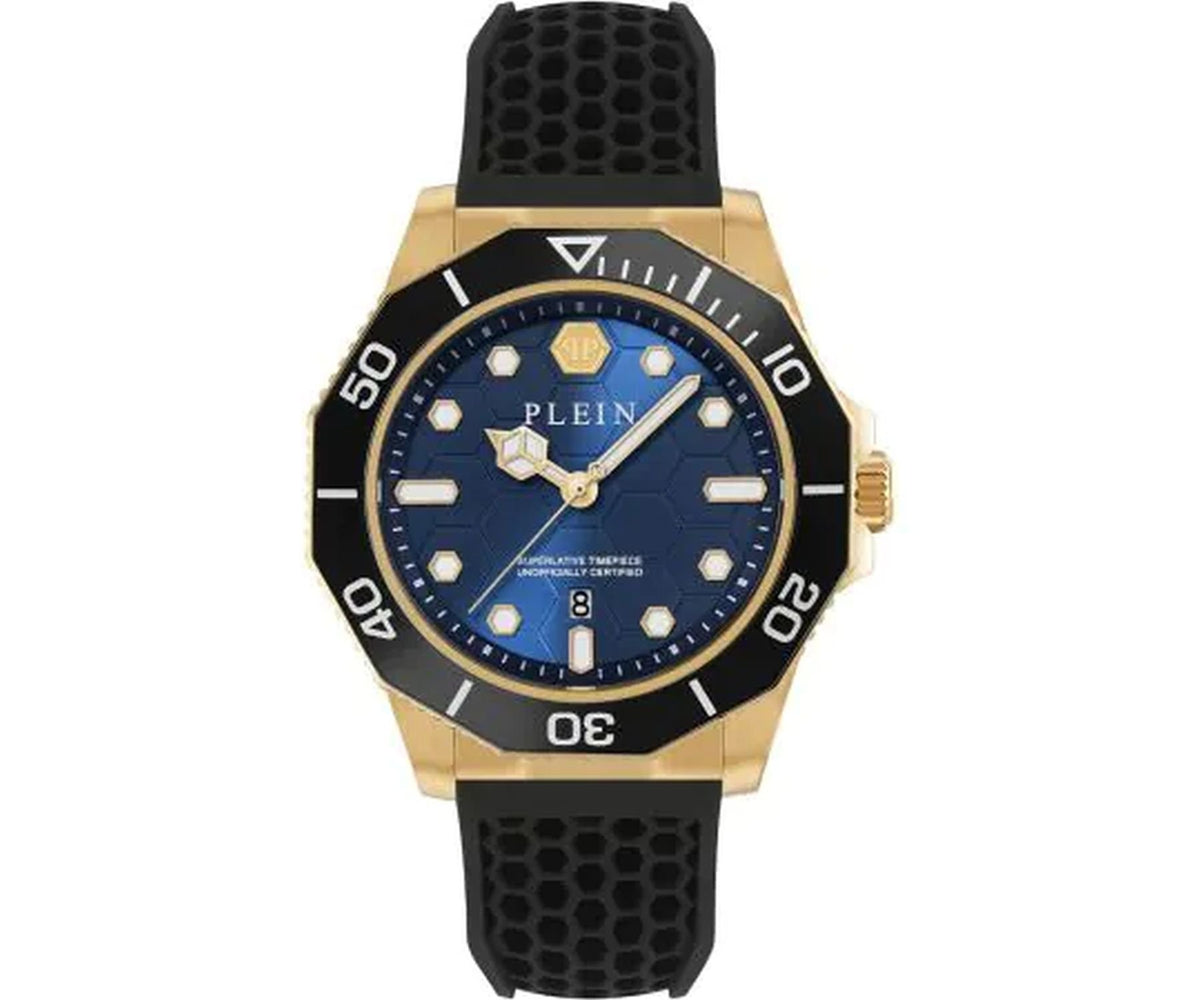 Philipp Plein Armbanduhr Unisex Aquastorm Gold Schwarz PW2GA0226